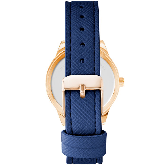Juicy Couture Reloj JC1300RGNV con esfera azul y correa azul