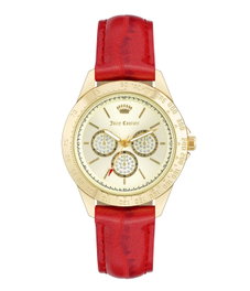Juicy Couture Reloj JC1220GPRD con Correa Roja