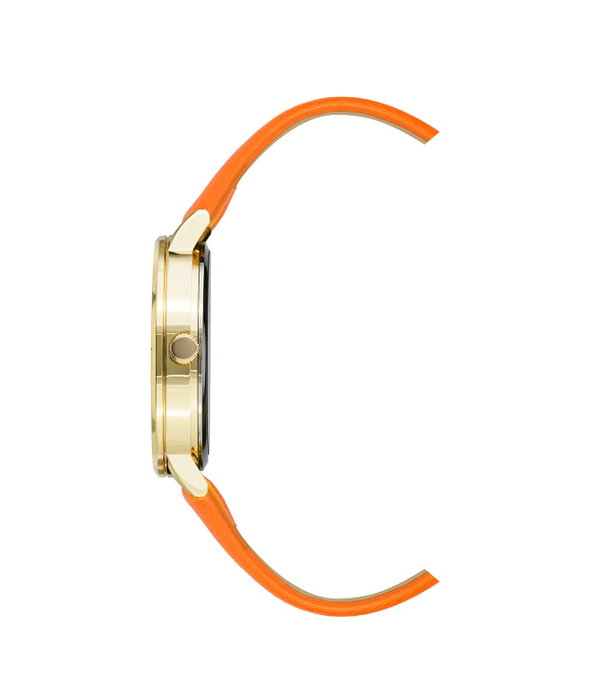 Juicy Couture JC1234GPOR con correa naranja y caja dorada
