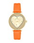 Juicy Couture JC1234GPOR con correa naranja y caja dorada