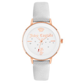 Juicy Couture Reloj JC1264RGWT Blanco y Dorado