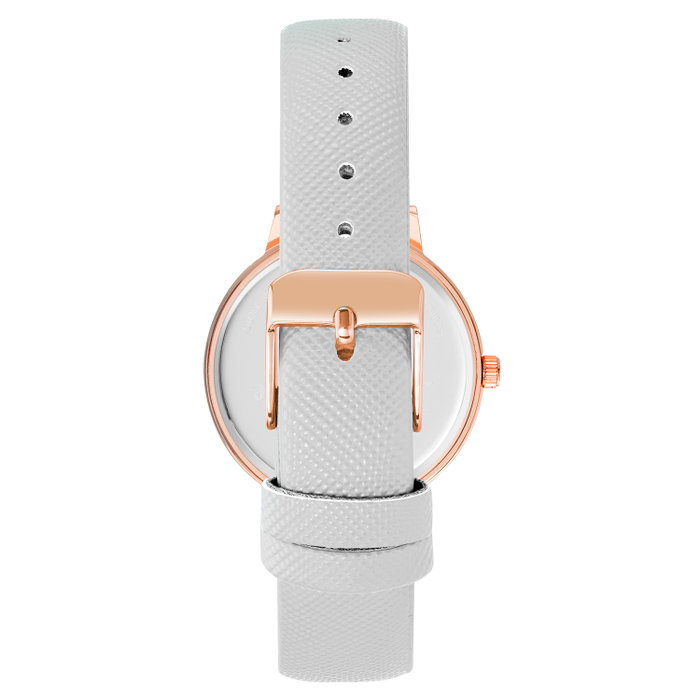 Juicy Couture Reloj JC1264RGWT Blanco y Dorado