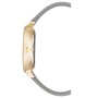 Nine West NW-2554GYGY con correa de cuero gris y caja dorada