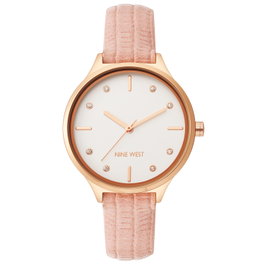 Nine West NW-2556RGPK Reloj Analógico Rosa y Dorado