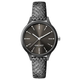 Nine West NW-2559GYGY Reloj Analógico Negro