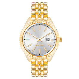 Nine West NW-2660SVGB Reloj Analógico Dorado