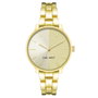 Nine West NW-2682CHGB Reloj Analógico Dorado con Esfera Beige