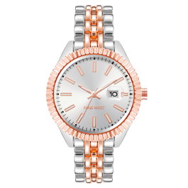 Nine West NW-2661SVRT Reloj Analógico Multicolor