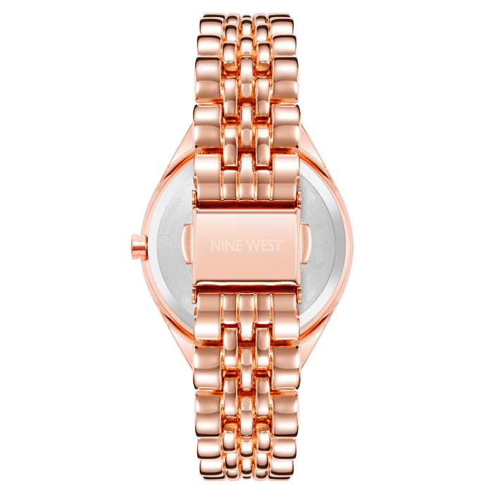 Nine West NW-2660SVRG Reloj Analógico Rosa