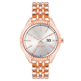 Nine West NW-2660SVRG Reloj Analógico Rosa