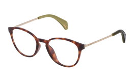Police VPL626-4909AJ Gafas de Vista Marrón para Mujer