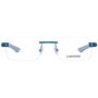 Montura de Gafas Hombre Longines LG5006H55090 Azul Ø 55 mm
