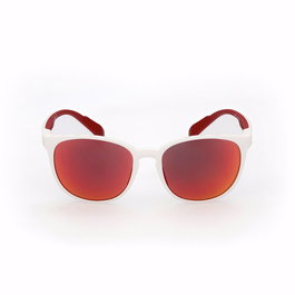 Adidas Sport Gafas de Sol para Hombre Modelo SP0036 - Montura White, Cristales Roviex Mirror, 140 mm