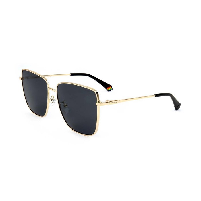 Polaroid 6164/G/S Gafas de sol cuadradas para mujer en dorado