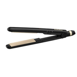 Babyliss Plancha de pelo de viaje ceramic straight 230°C, placas 24x95mm, 2 temperaturas, multvoltaje, cable giratorio