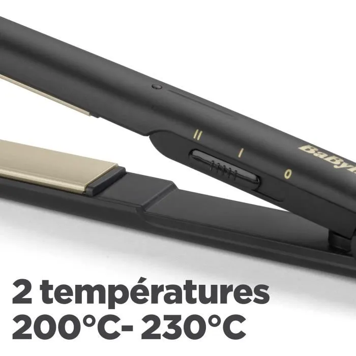 Babyliss Plancha de pelo de viaje ceramic 230°C, placas 24x95mm Babyliss Plancha de pelo de viaje ceramic 230°C, placas 24x95mm
