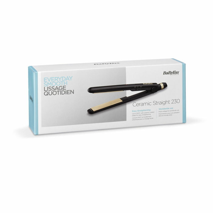 Babyliss Plancha de pelo de viaje ceramic 230°C, placas 24x95mm Babyliss Plancha de pelo de viaje ceramic 230°C, placas 24x95mm