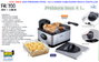 JATA Freidora FR700 con cuba de acero inoxidable y 2 cestillos