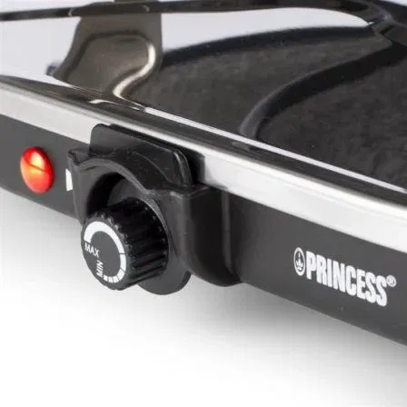 Princess Parrilla Oval Stone & Raclette 162720 para 8 Personas 1200W Plancha de Piedra Superficie 430x300mm