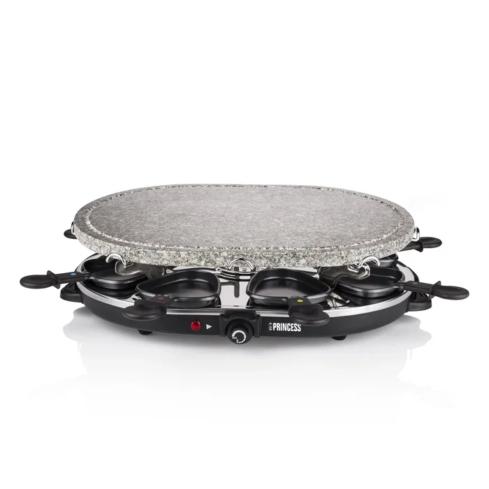 Princess Parrilla Oval Stone Grill & Raclette Party 162720, 8 personas, 1200 W