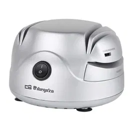 Orbegozo Afilador Eléctrico CU 7000 para Cuchillos y Tijeras, 60W, 2 Etapas de Afilado, Piedra Rectificadora, Ventosas de Estabilidad, Recoge Cable