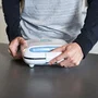 Taurus Sandwichera MySandwich para 1 Rebanada 800 W, Placas Cuadradas Antiadherentes, Indicador Temperatura, Blanco, 968947000