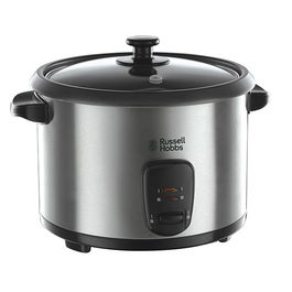 Russell Hobbs 19750-56 Arrocero y Cocedor a Vapor, Capacidad 10 Tazas, Con Vaporera, Acero Inoxidable