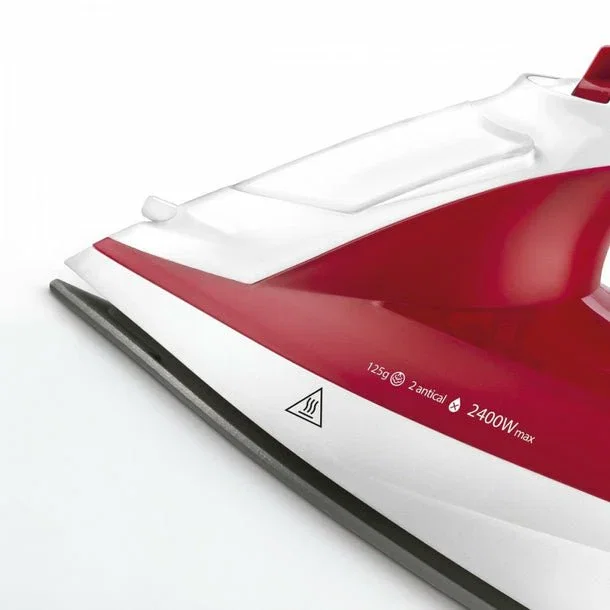 Ufesa Plancha a Vapor Expert PV1110C 2400W, 125 g/min Golpe de Vapor, Antical, Antigoteo, Color Rojo y Blanco - Ref. 80105142