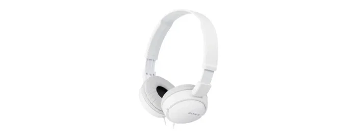 Sony MDR-ZX110 Auriculares de Diadema Alámbricos Supraaurales, Color Blanco, para Música
