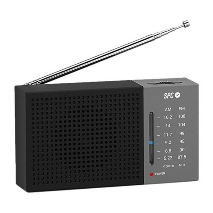 SPC Jetty Lite Radio Portátil AM/FM Negra