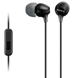 Sony Auriculares Ex-15Ap Internos Ligeros con Micrófono Conector Jack 3.5 Negro