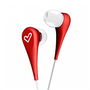 Energy Sistem Auriculares Style 1+ Intrauditivos con Micrófono y Control Multifunción - Cable Plano Antienredo - Rojo
