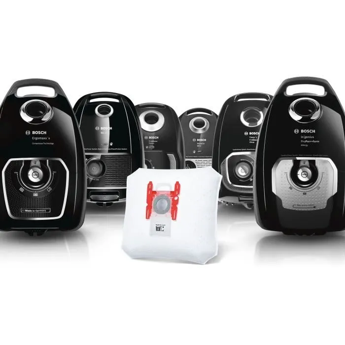 Bosch Bolsas de recambio para aspirador, 4 unidades