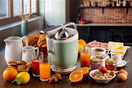 Ariete 413/04 Exprimidor Vintage Verde con Mango a Presión para Zumos Saludables