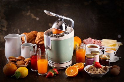 Ariete 413/04 Exprimidor Vintage Verde con Mango a Presión para Zumos Saludables