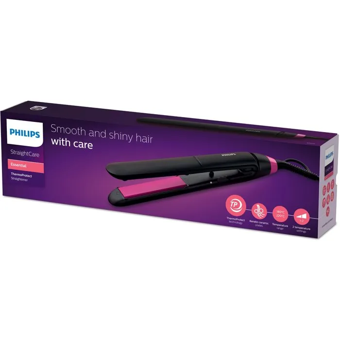 Philips StraightCare Essential BHS375 ThermoProtect Negra