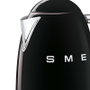 Smeg KLF03BLEU Hervidor de Agua 1.7L 2400W Negro Acero Inoxidable