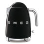 Smeg KLF03BLEU Hervidor de agua estilo años 50 Negro