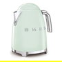 SMEG Hervidor Eléctrico 1.7L 2400W KLF03PGEU - Acero Inoxidable, Verde Pastel, Filtro Antical, Apagado Automático