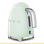 SMEG Hervidor Eléctrico 1.7L 2400W KLF03PGEU - Acero Inoxidable, Verde Pastel, Filtro Antical, Apagado Automático