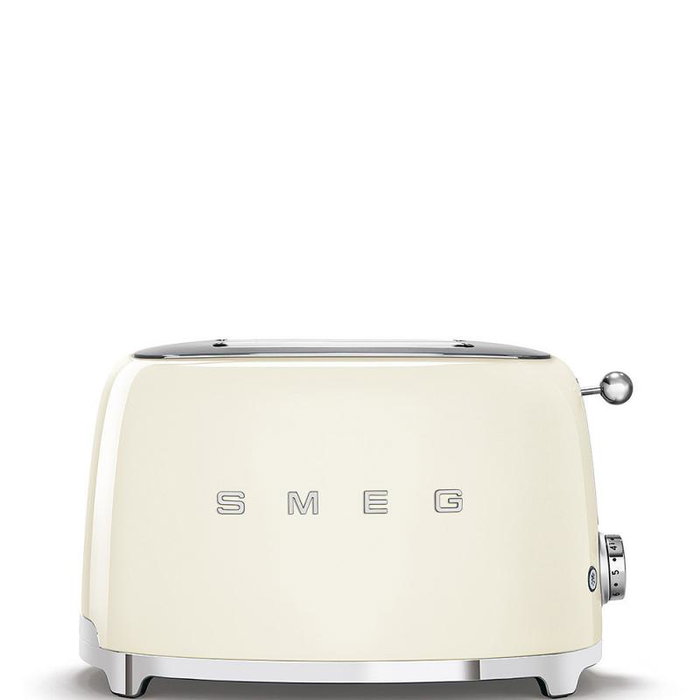 Smeg TSF01CREU Tostadora de 2 ranuras, color crema, 950 W, control electrónico, funciones de descongelación y recalentamiento Smeg TSF01CREU Tostadora de 2 ranuras, color crema, 950 W, control electrónico, funciones de descongelación y recalentamiento