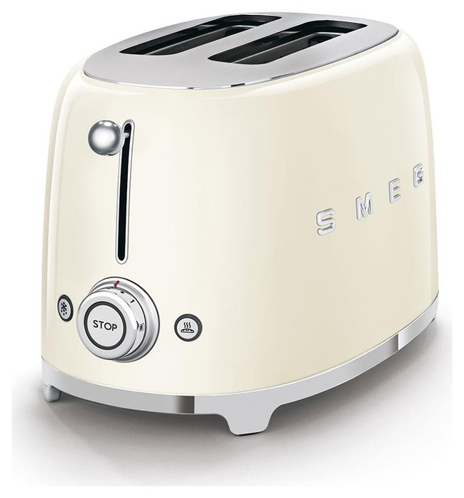 Smeg Tostadora TSF01CREU 2 Rebanadas Crema