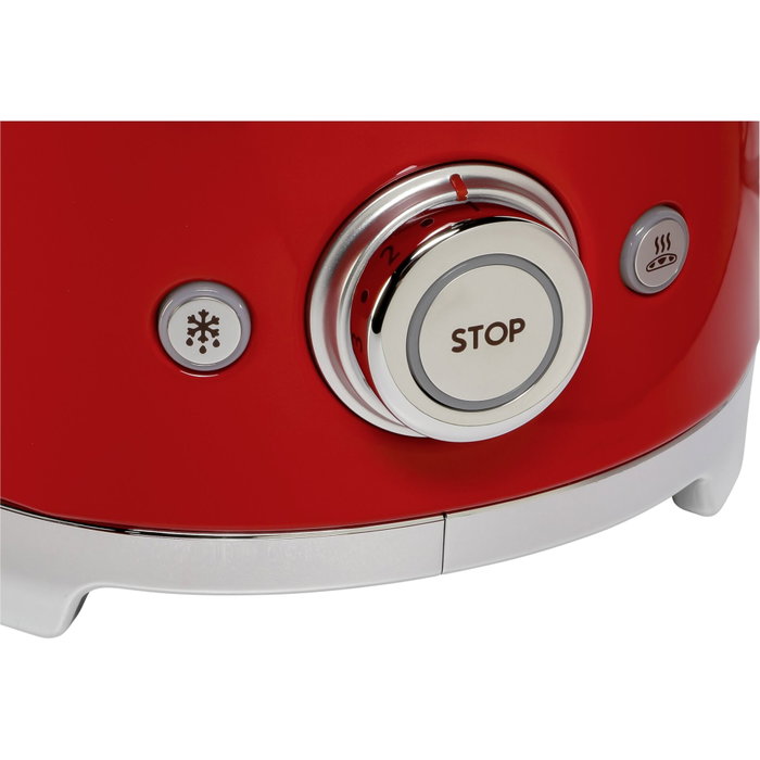 Smeg TSF01RDEU Tostadora de 2 Rebanadas Rojo