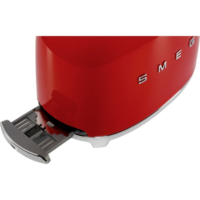 Smeg TSF01RDEU Tostadora de 2 Rebanadas Rojo