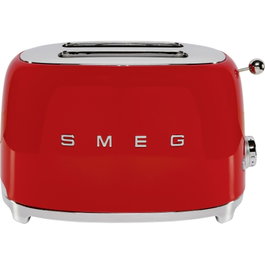 Smeg TSF01RDEU Tostadora de 2 Rebanadas Rojo