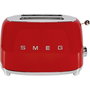 Smeg TSF01RDEU Tostadora de 2 Rebanadas Rojo