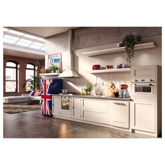 SMEG TSF01RDEU Tostador 2 Rebanadas, Rojo, Acero Inoxidable, 950W, Función Descongelar y Recalentar