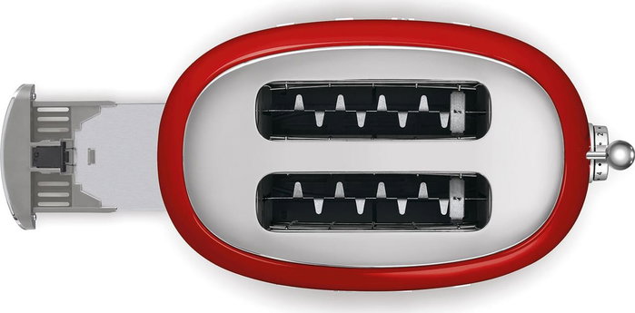 Smeg TSF01RDEU Tostadora de 2 Rebanadas Rojo