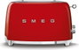 Smeg TSF01RDEU Tostadora de 2 Rebanadas Rojo