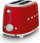 Smeg TSF01RDEU Tostadora de 2 Rebanadas Rojo